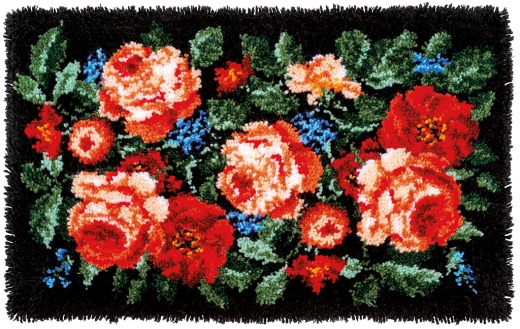 Knüpfteppich Vervaco - Rosen 70x44 cm