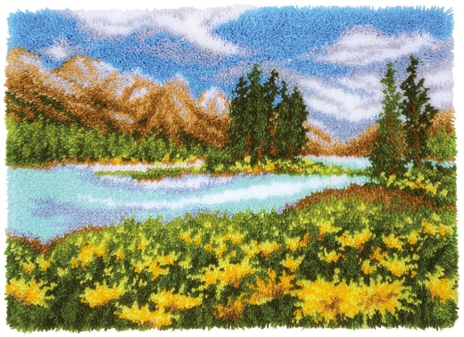 Knüpfteppich Verachtert/Vervaco - Berglandschaft