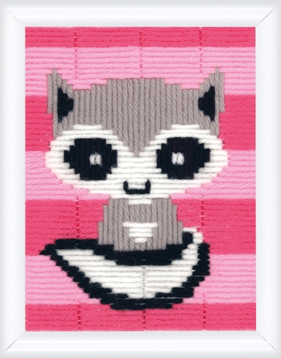 Vervaco Verachtert - Stickbild Kleiner Waschbär
