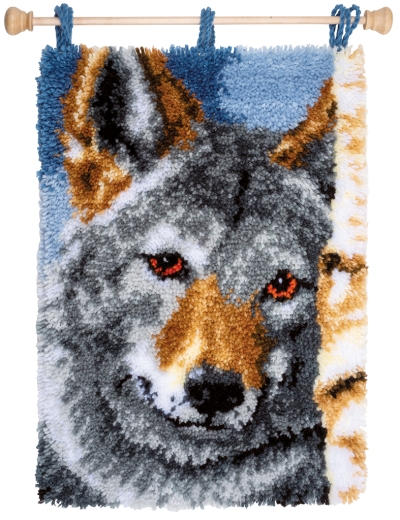 Knüpfteppich Vervaco - Wolf 40x53 cm