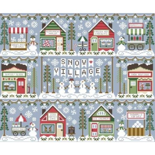 Country Cottage Needleworks - Snow Village 11 Vorlagen