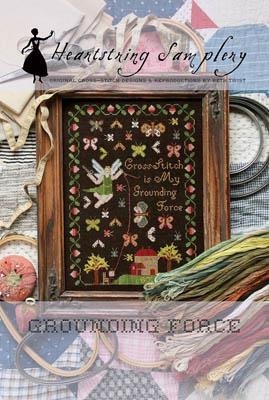 Stickvorlage Heartstring Samplery - Grounding Force (Ausverkauf)