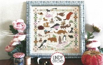 Stickvorlage Lindy Stitches - Funky Menagerie (Ausverkauf)