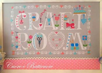 Stickvorlage Cuore E Batticuore - Craft Room My Love