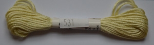 Soie dAlger Seidenstickgarn - Farbe 531 gelb