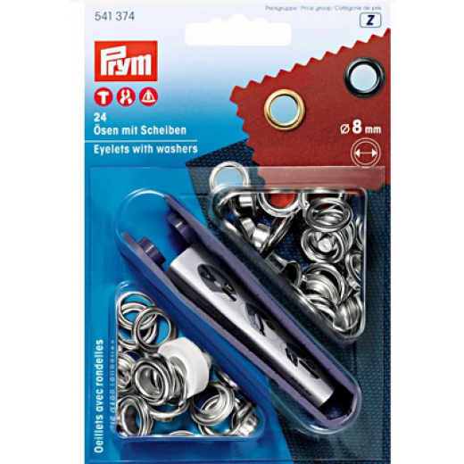 Ösen und Scheiben incl. Werkzeug Ø 8 mm - Prym