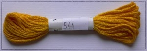 Soie dAlger Seidenstickgarn - Farbe 544 warmes gelb