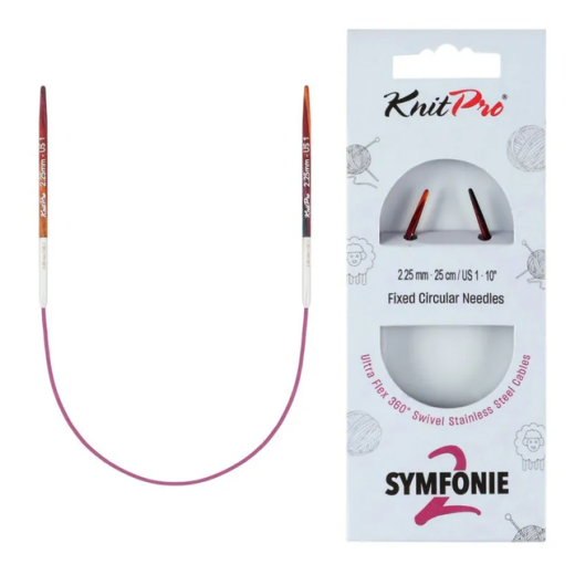 KnitPro Symfonie 2 Rundstricknadel 2,25 mm - 25 cm