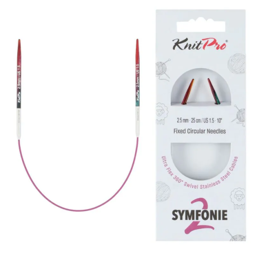 KnitPro Symfonie 2 Rundstricknadel 2,50 mm - 25 cm