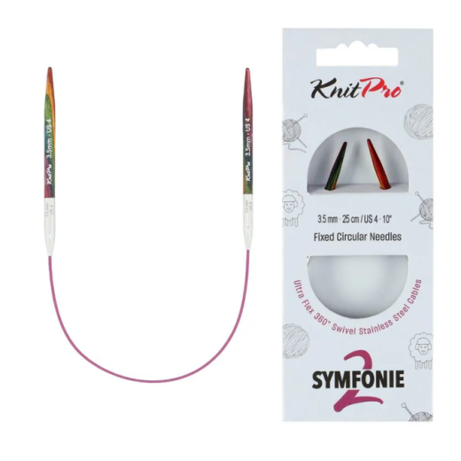 KnitPro Symfonie 2 Rundstricknadel 3,50 mm - 25 cm
