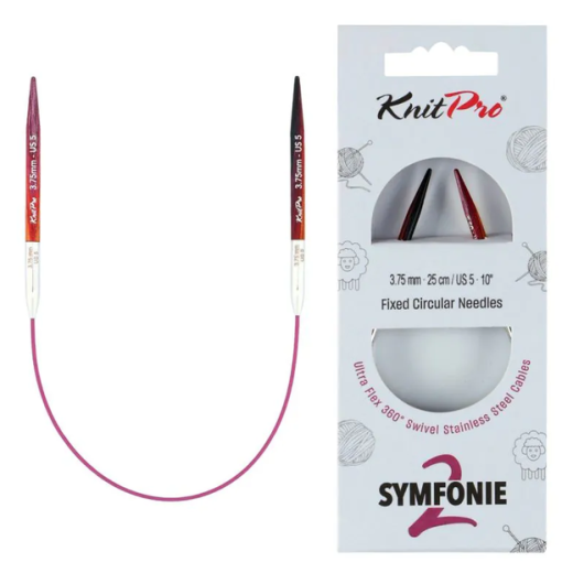 KnitPro Symfonie 2 Rundstricknadel 3,75 mm - 25 cm