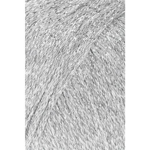 Lang Yarns Lamé Soft - Glitzergarn & Beilaufgarn - hellgrau (0003)