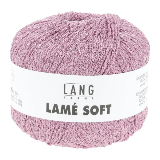 Lang Yarns Lamé Soft - Glitzergarn & Beilaufgarn - rosa (0009)