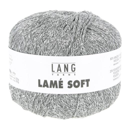 Lang Yarns Lamé Soft - Glitzergarn & Beilaufgarn - grau (0024)