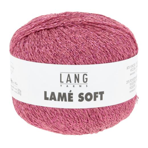 Lang Yarns Lamé Soft - Glitzergarn & Beilaufgarn - koralle (0028)