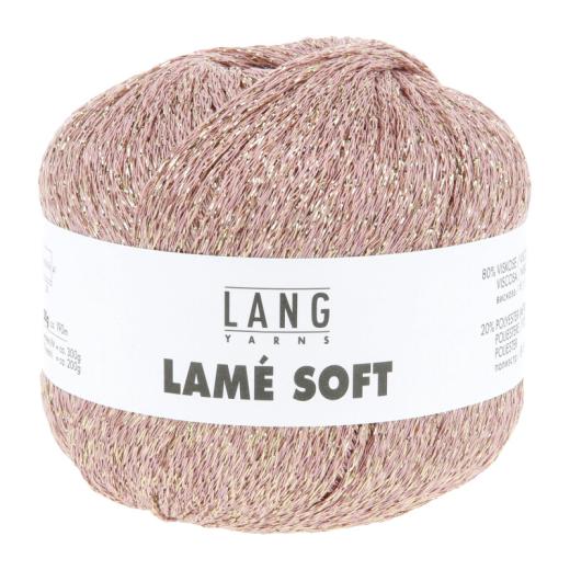 Lang Yarns Lamé Soft - Glitzergarn & Beilaufgarn - altrosa (0048)