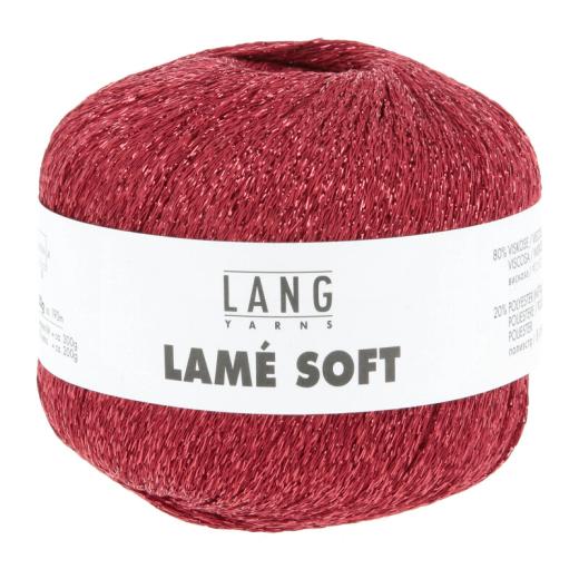 Lang Yarns Lamé Soft - Glitzergarn & Beilaufgarn - rot (0061)