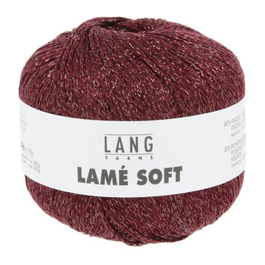 Lang Yarns Lamé Soft - Glitzergarn & Beilaufgarn - beere (0066)