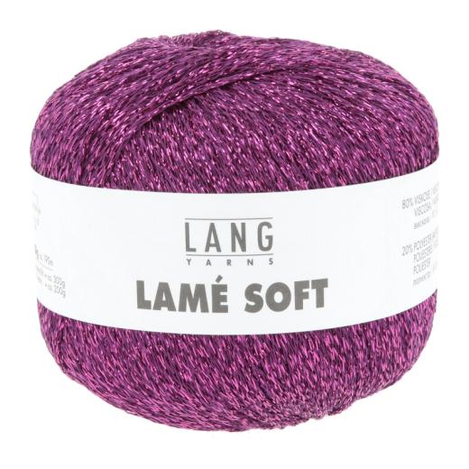 Lang Yarns Lamé Soft - Glitzergarn & Beilaufgarn - aubergine (0080)