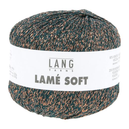 Lang Yarns Lamé Soft - Glitzergarn & Beilaufgarn - petrol (0088)