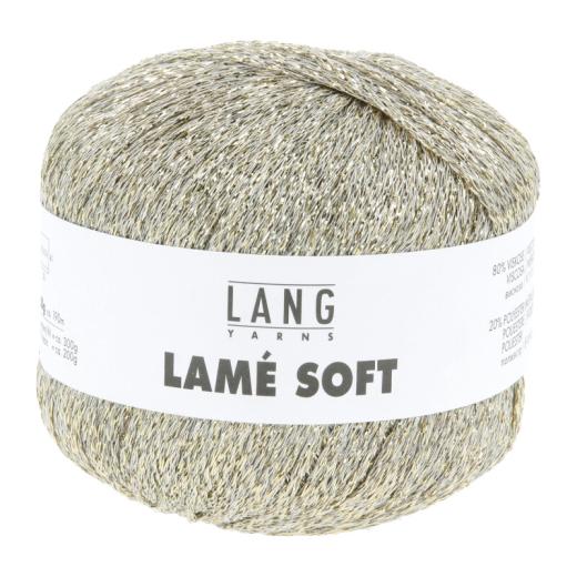 Lang Yarns Lamé Soft - Glitzergarn & Beilaufgarn - offwhite-gold (0094)