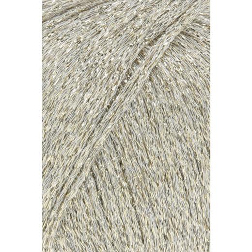 Lang Yarns Lamé Soft - Glitzergarn & Beilaufgarn - offwhite-gold (0094)