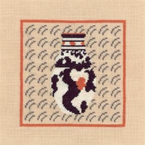 Fremme Stickpackung - Blumenvase