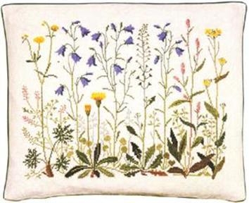 Haandarbejdets Fremme - Kissen Gartenunkräuter