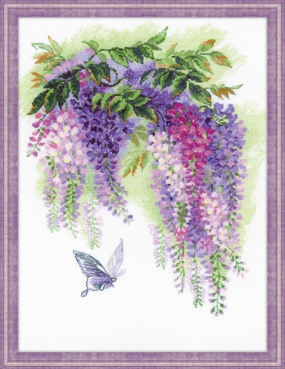 Riolis - Stickbild Wisteria