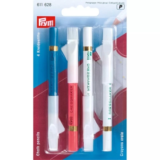 Schneiderkreidestifte mit Bürste - Prym 611628