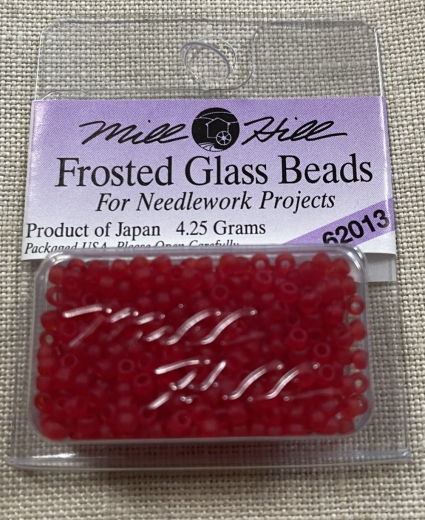 Mill Hill Seed-Frosted Beads - 62013 Red Red Ø 2,2 mm