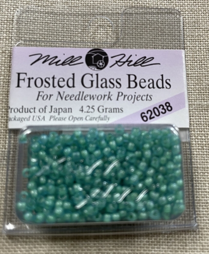 Mill Hill Seed-Frosted Beads 62038 Aquamarine Ø 2,2 mm