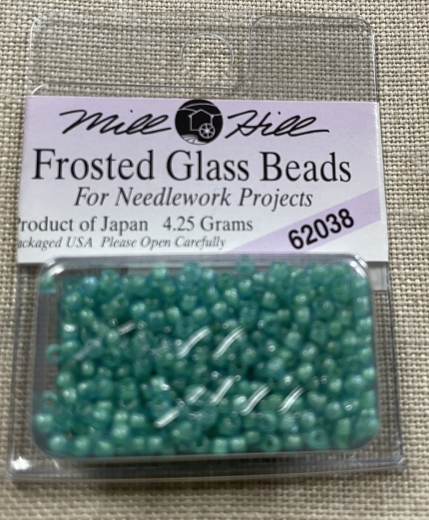 Mill Hill Seed-Frosted Beads - 62038 Aquamarine Ø 2,2 mm
