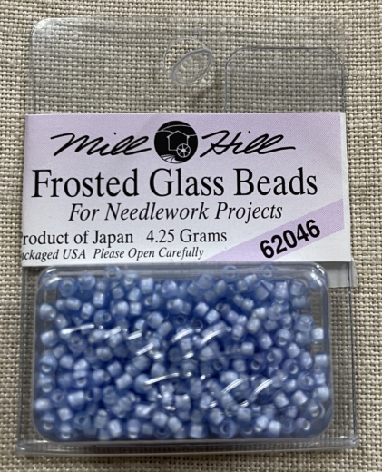 62046 Mill Hill Seed-Frosted Beads - Pale Blue Ø 2,2 mm