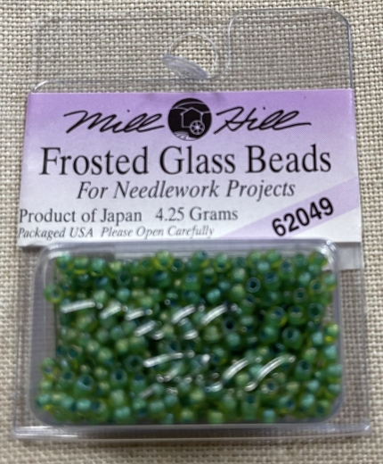 62049 Mill Hill Seed-Frosted Beads - Spring Green Ø 2,2 mm (Ersatz für Magnifica 10107)