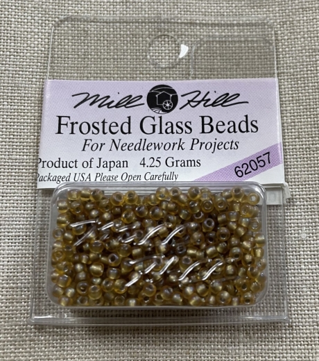 62057 Mill Hill Seed-Frosted Beads - Khaki Ø 2,2 mm