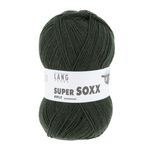 Super Soxx 4-fach Sockenwolle Lang Yarns - dunkelgrün