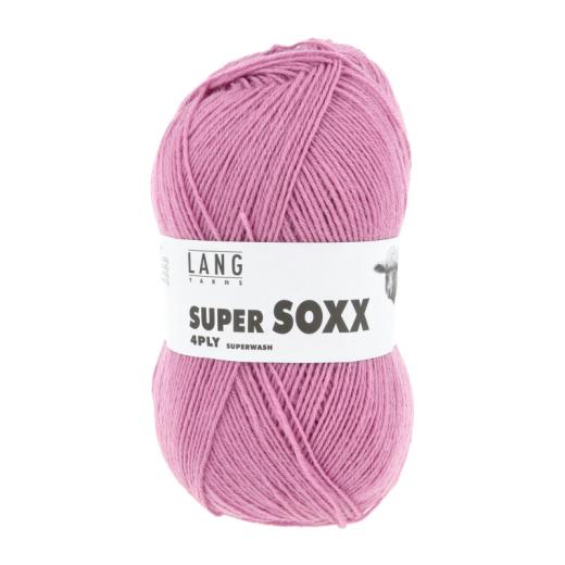 Super Soxx 4-fach Sockenwolle Lang Yarns - rosa dunkel