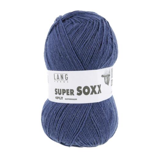 Super Soxx 4-fach Sockenwolle Lang Yarns - jeans dunkel
