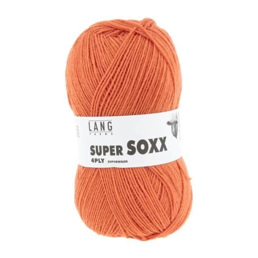 Super Soxx 4-fach Sockenwolle Lang Yarns - orange