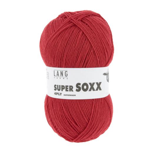 Super Soxx 4-fach Sockenwolle Lang Yarns - rot