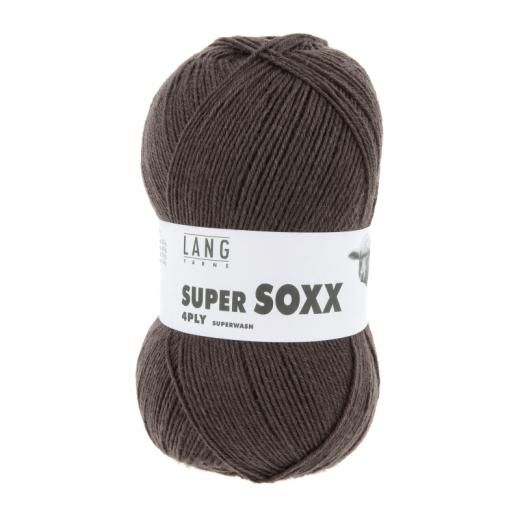 Super Soxx 4-fach Sockenwolle Lang Yarns - braun