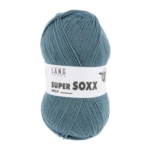 Super Soxx 4-fach Sockenwolle Lang Yarns - petrol