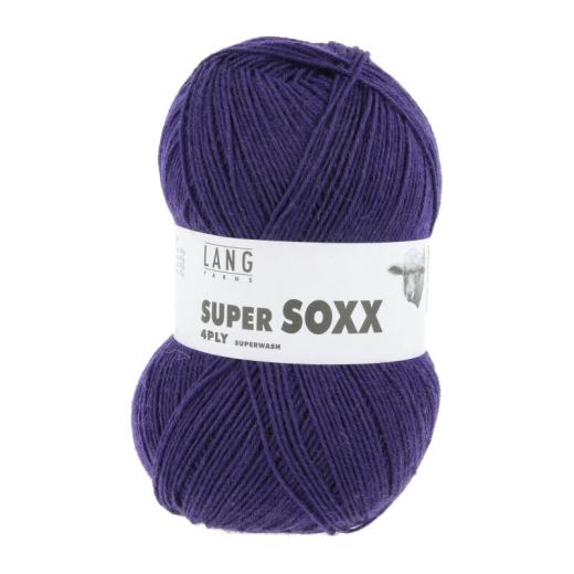 LANG YARNS Super Soxx 4-fach Sockenwolle - violett royal (0090)