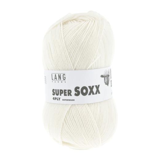 Super Soxx 4-fach Sockenwolle Lang Yarns - offwhite