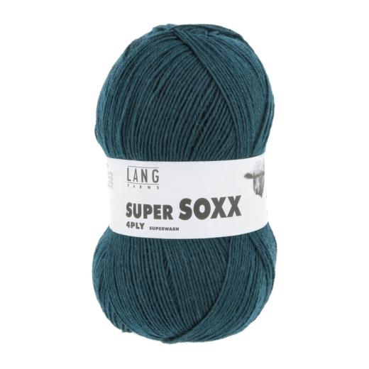 Super Soxx 4-fach Sockenwolle Lang Yarns - petrol dunkel