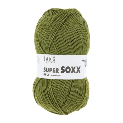 LANG YARNS Super Soxx 4-fach Sockenwolle - dunkelolive (0198)