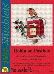 Mouseloft - Robin on Postbox mit Passepartoutkarte