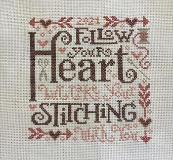 Stickvorlage Silver Creek Samplers - Follow Your Heart