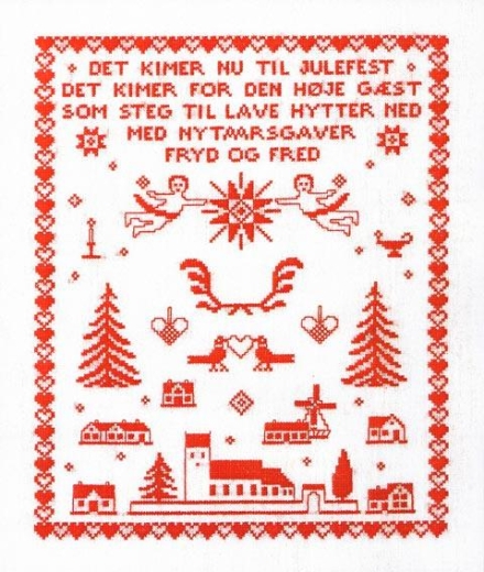 Fremme Stickpackung - Mustertuch Weihnachten